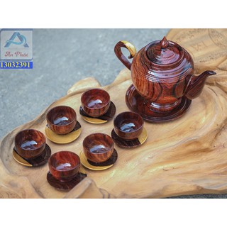 Bộ Ấm Trà Gỗ