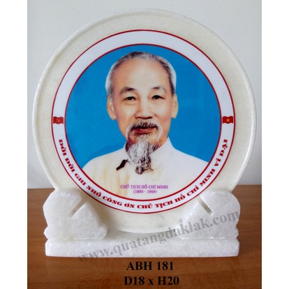 Ảnh Bác Hồ Ghế Mây 20cm