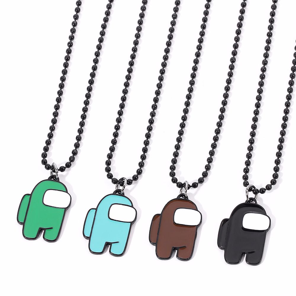 Vòng cổ chuỗi hạt 10 màu họa tiết hoạt hình game Between Us dễ thương