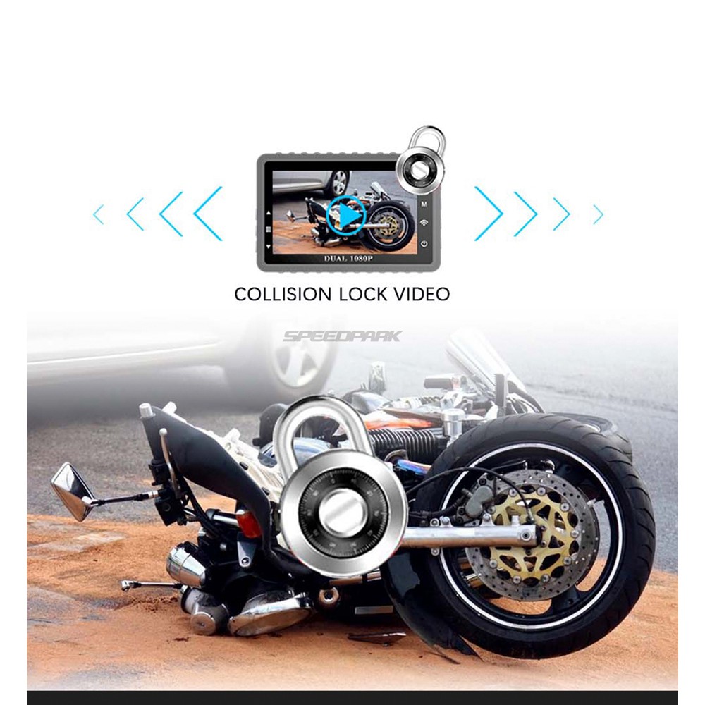 Camera Hành Trình DVR Trước Sau Cho Xe Máy