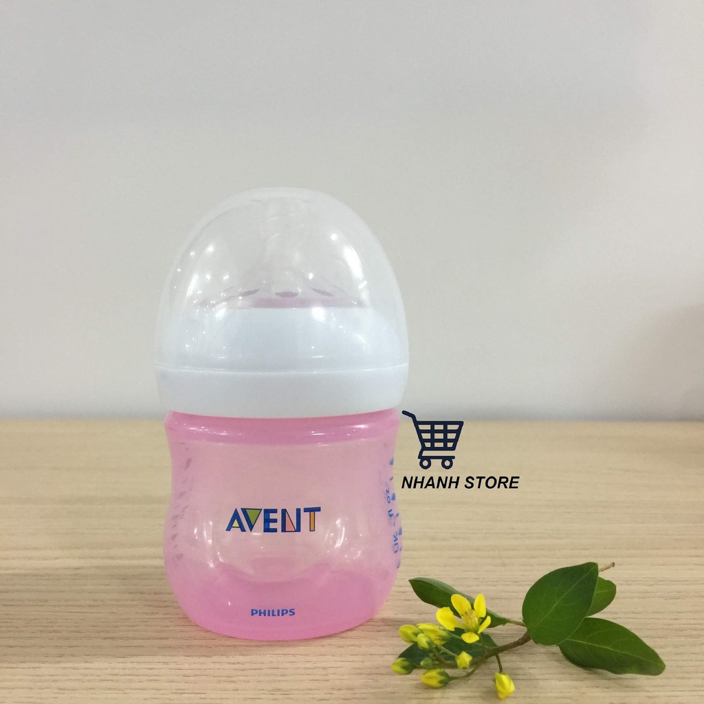 Bình sữa Philips Avent Natutal màu hồng 125ml