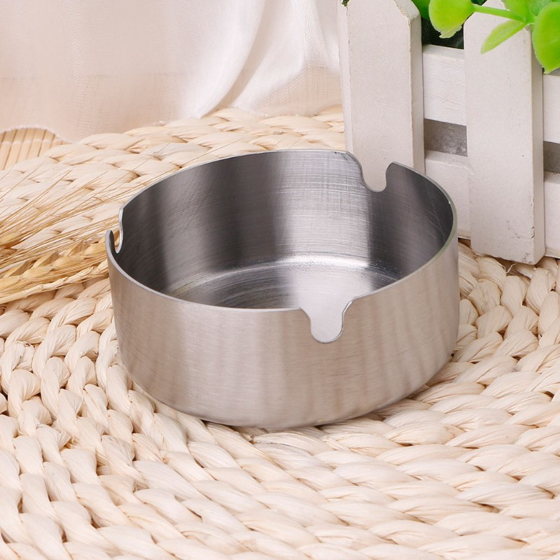 Khay Đựng Gạt Tàn Thuốc Bằng Thép Không Gỉ Ốp