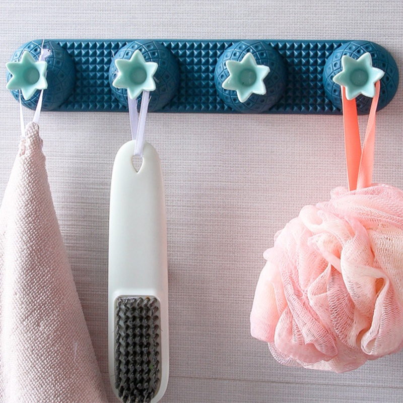 QQ Móc Treo Đồ 4 Móc Đa Năng Hình Quả Dứa Dễ Thương