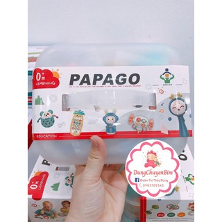 Gặm xúc xắc gặm nướu papago cho bé kèm hộp đựng