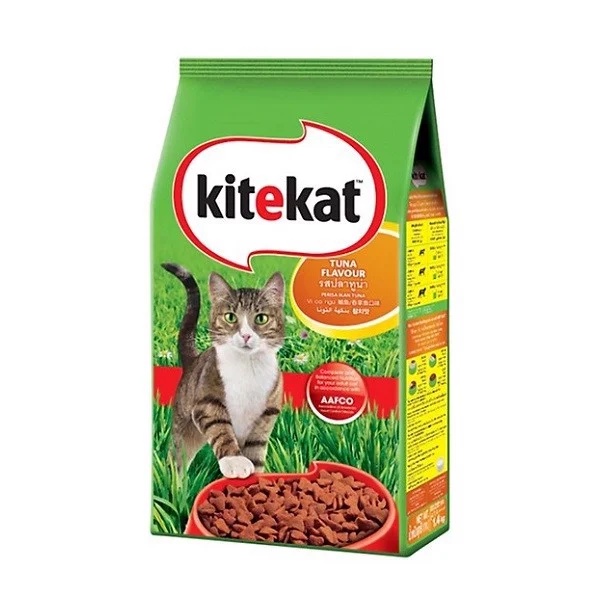 Thức Ăn Hạt Cho Mèo Vị Cá Ngừ KiteKat Túi 1.4kg