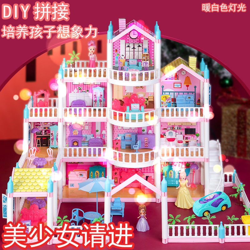 Bộ Đồ Chơi Lắp Ráp Mô Hình Lâu Đài Dành Cho Trẻ Em 3-6 Tuổi