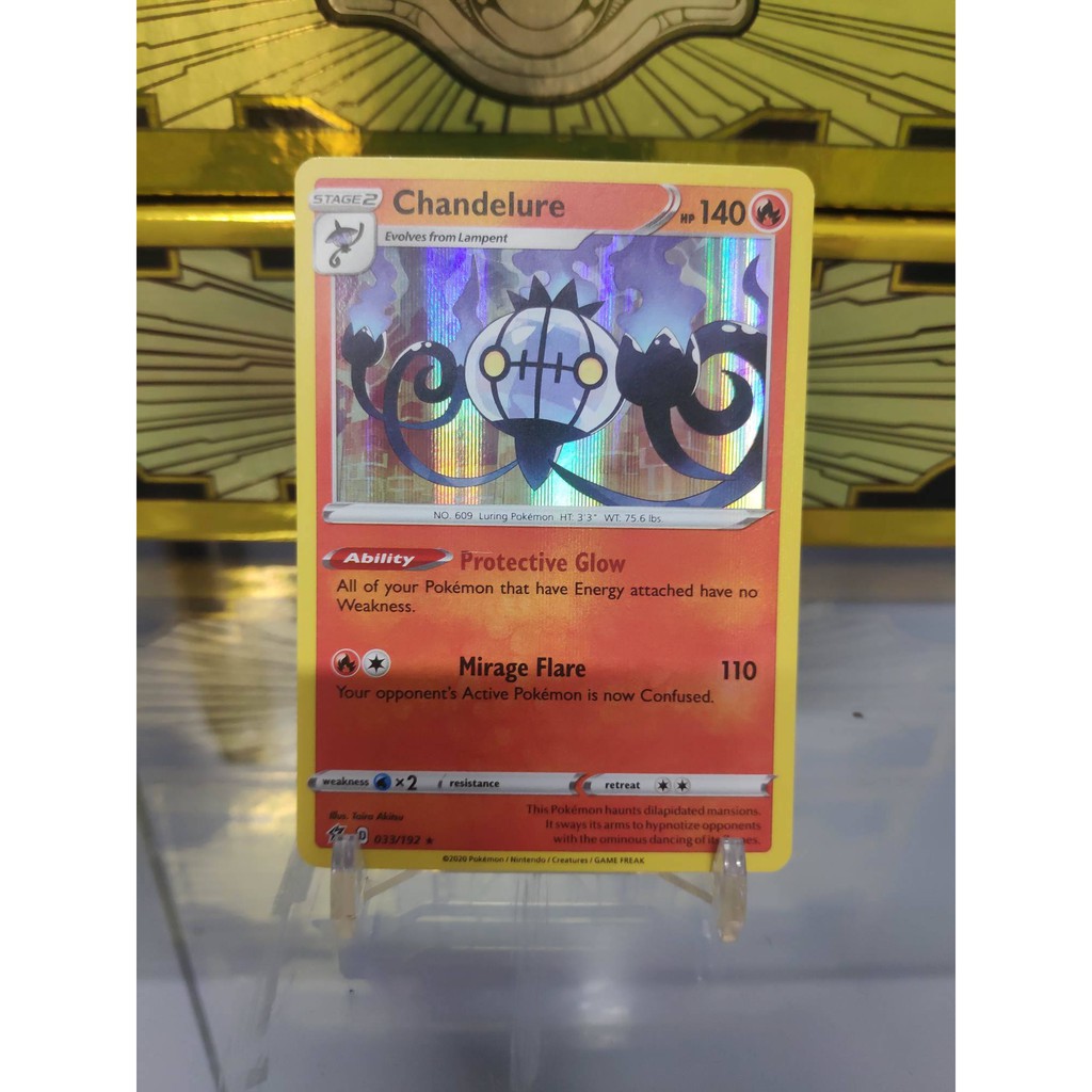 [ Dưa Hấu Yugioh ] Lá bài thẻ bài Pokemon Chandelure