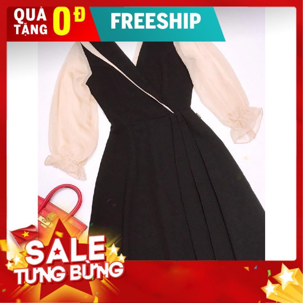 Đầm Xòe Nữ Thun Nhập Phối Voan Siêu Xinh.