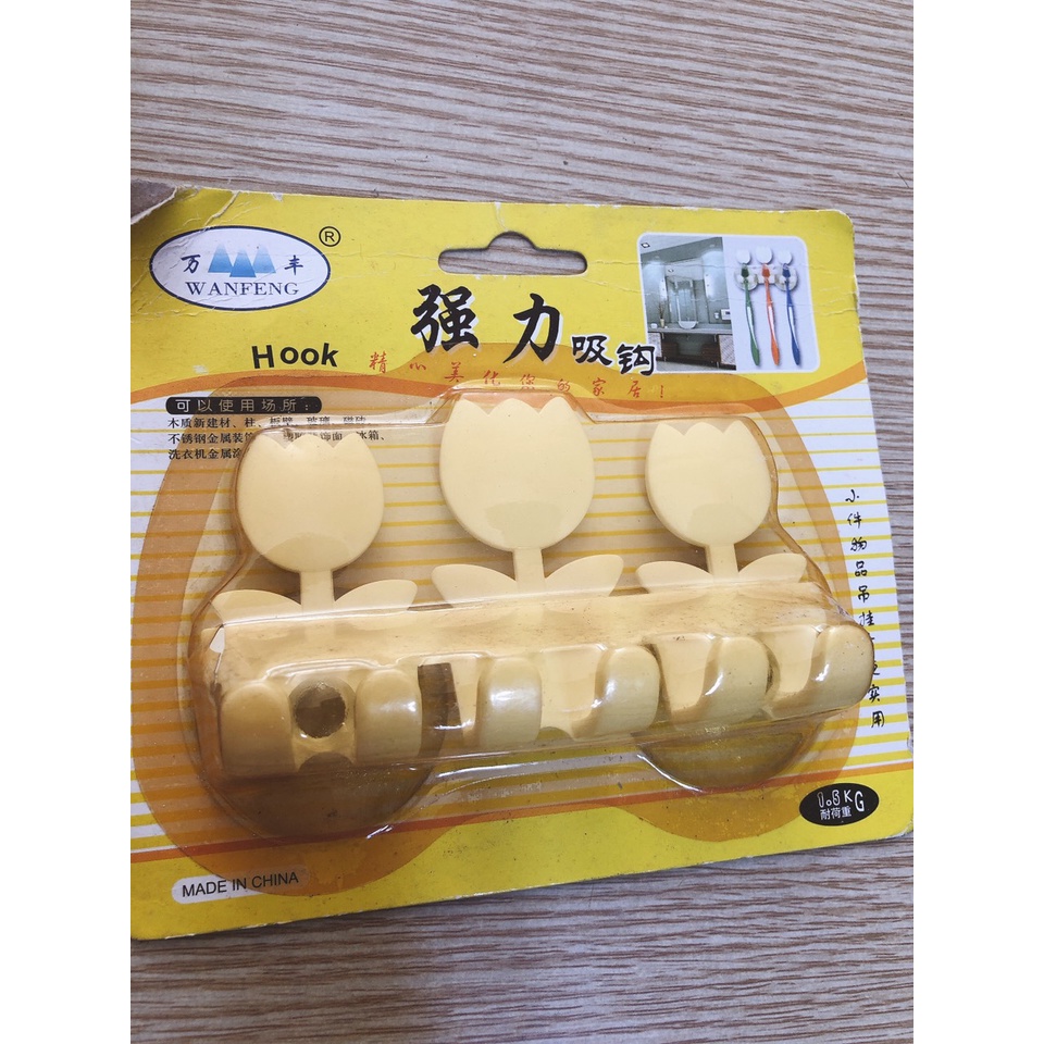 1 vĩ 3 móc dán tường chịu lực 1.5kg thanh lí giá rẻ