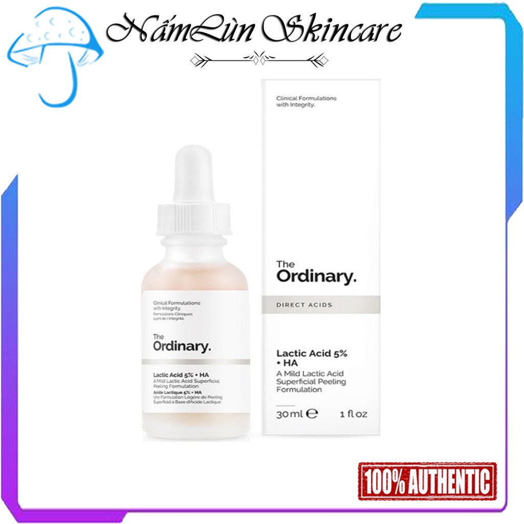 The Ordinary - Lactic Acid 5% 10%+ HA tẩy da chết hóa học, sáng da, đều màu da