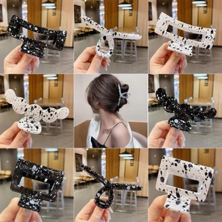 Kẹp tóc càng cua họa tiết bò sữa phong cách Hàn quốc dành cho nữ
