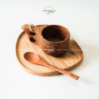 Ly gỗ dừa - Cóc gỗ dừa - Ly quai gỗ dừa