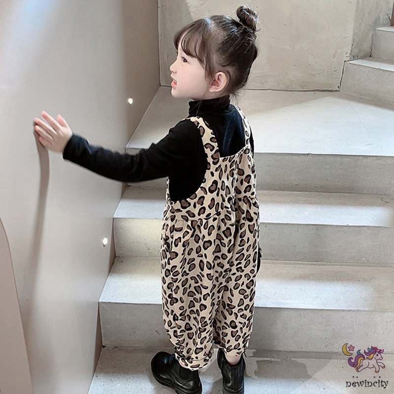 Áo tay dài / Quần yếm họa tiết da báo xinh xắn dành cho bé (bán lẻ)