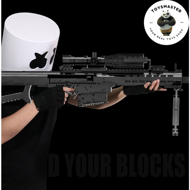 Đồ Chơi Lắp Ráp Mô Hình Súng PUBG M82A1 BARRET Asiimov Với 2500+ Mảnh Ghép,Bản Thiết Kế Tiêu Chuẩn Kevin 183