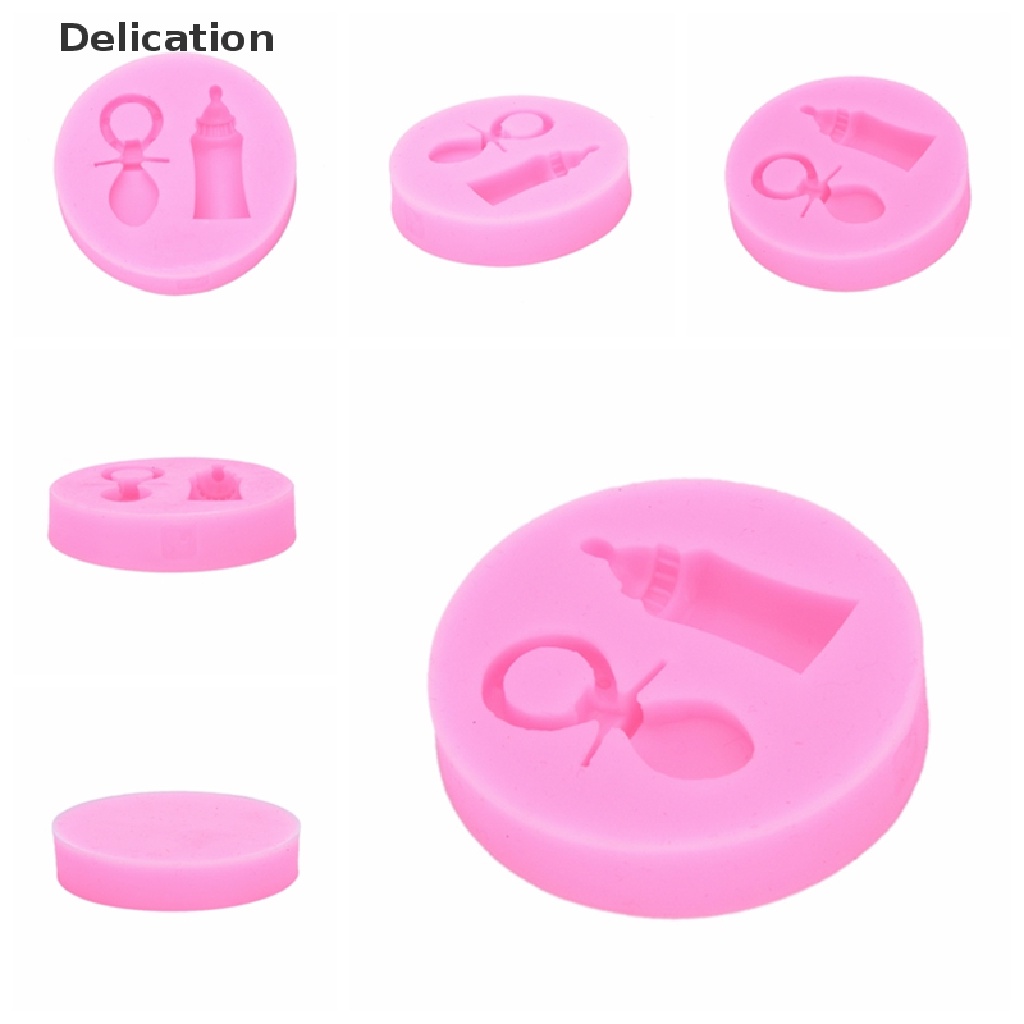 1 Khuôn silicone Tạo Hình Bình Sữa Em Bé Trang Trí