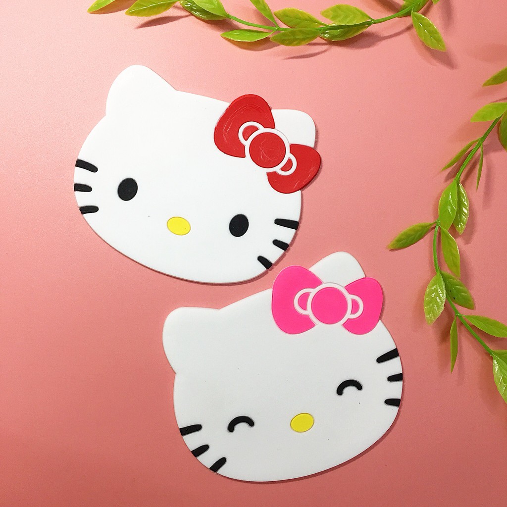 Đế lót cốc cách nhiệt silicol chống trượt Hello Kitty ☘☘