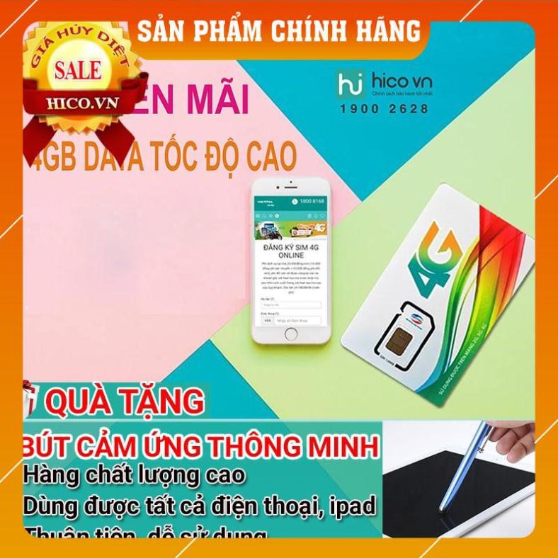 Hàng Chuẩn SIM 4G VIETTEL D500 4GB/THÁNG - KHÔNG CẦN NẠP TIỀN - SỬ DỤNG TRỌN GÓI 12 tháng - KM BÚT C