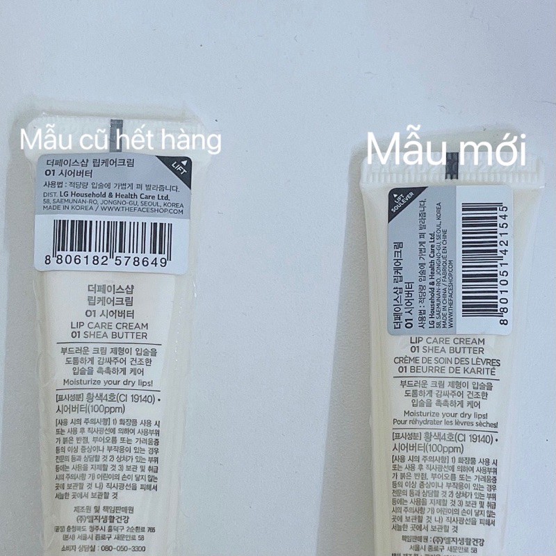 Dưỡng môi không màu SHEA BUTTER CREAM The Face Shop | BigBuy360 - bigbuy360.vn