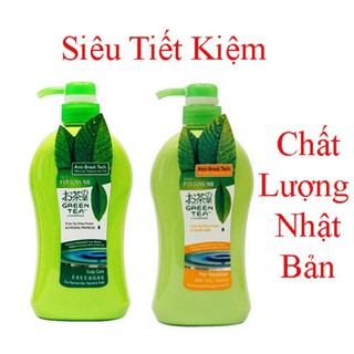 Bộ dầu gội Follow Me Trà xanh - With ZPT 750ml + dầu xả Follow Me Trà xanh - With ZPT 750ml