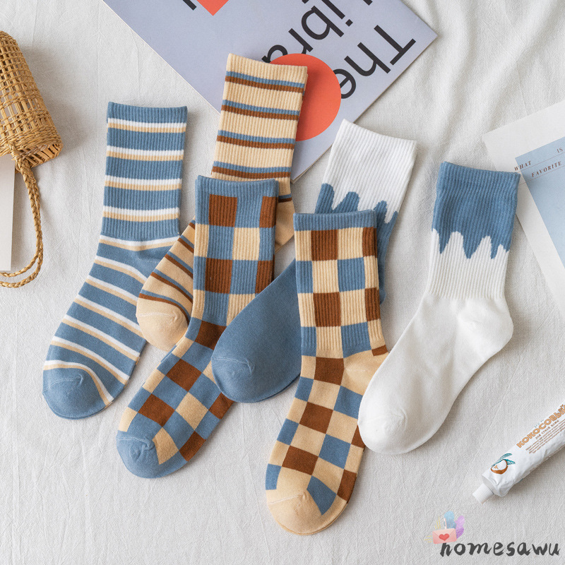 【HSU】Vớ Cotton Họa Tiết Hoạt Hình Thời Trang Cho Nam Nữ