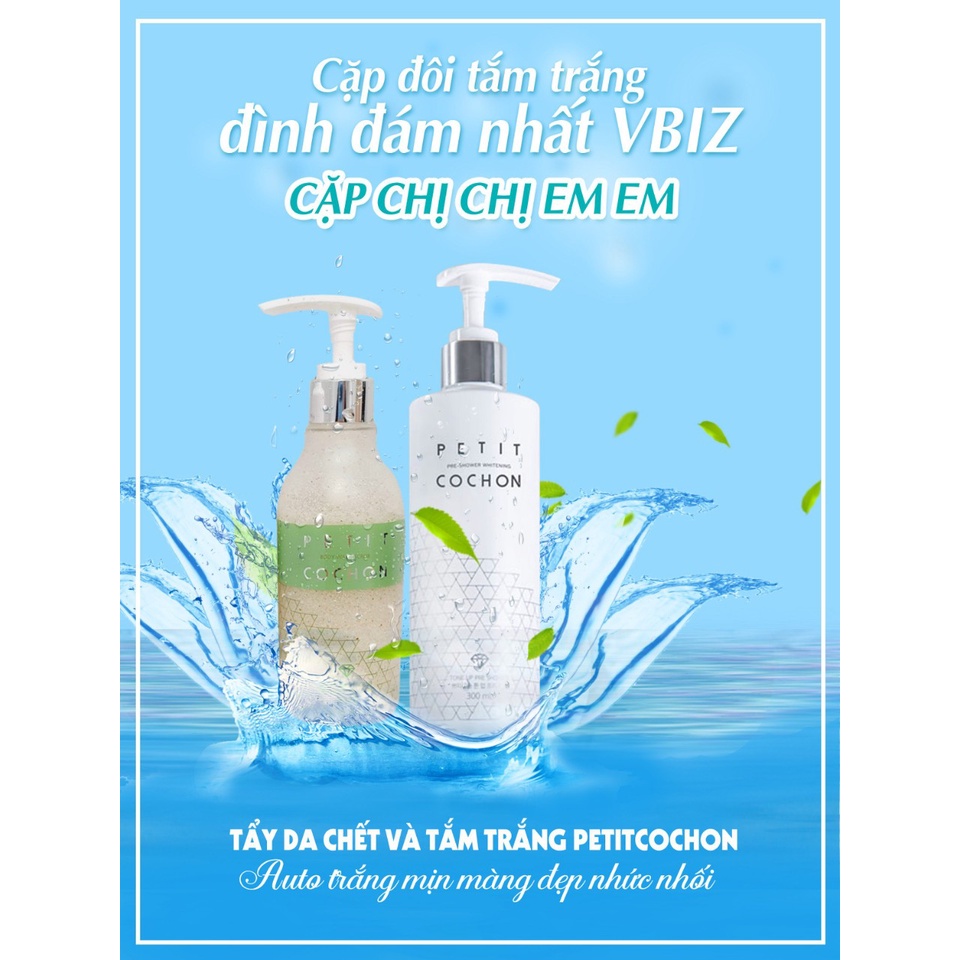 [MUA 1 TẶNG 1] TẨY DA CHẾT BODY WASH SCRUB PETIT COCHON MUỐI BIỂN + BAC HÀ 250ML