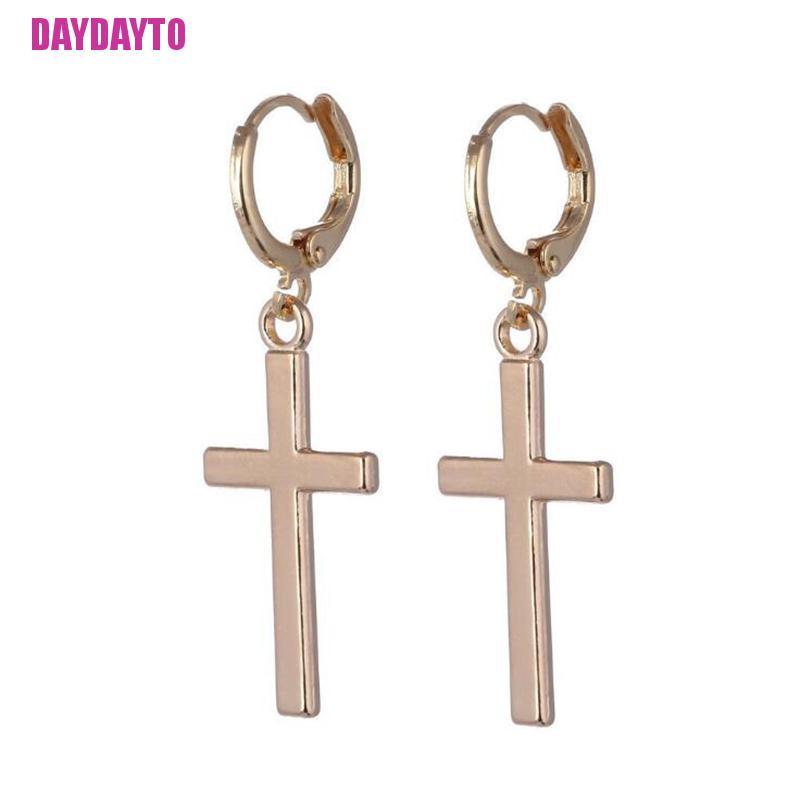 Bông Tai Hình Thánh Giá Phong Cách Punk Thời Trang Dành Cho Nữ