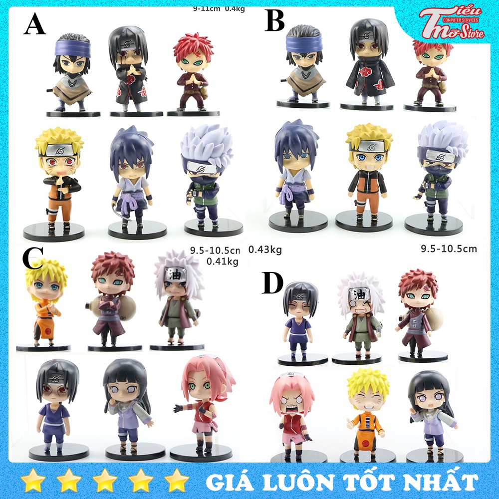 Mô hình Naruto & friends - Sasuke, Kakashi, Itachi, Gaara, Hinata, Sakura