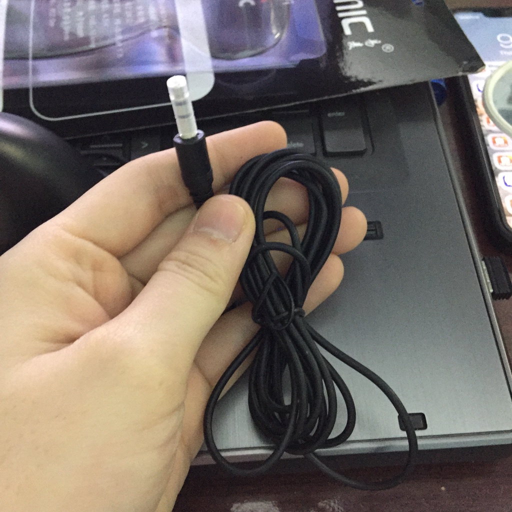 Micro Máy Tính ERMIC M2i cho máy tính, laptop. Cổng 3.5mm tự nhận- Hàng Xịn- Âm Thanh Thu Rõ- Không Rè