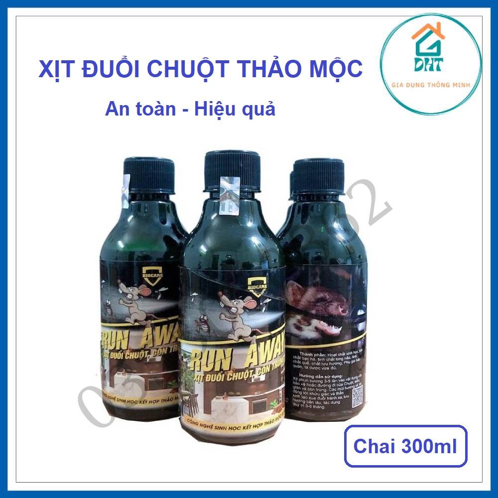 Xịt đuổi chuột thảo mộc Run Away 300ml an toàn và hiệu quả