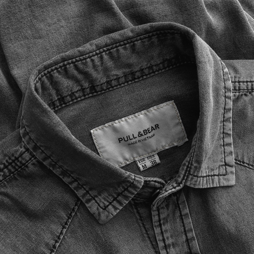 Áo sơ mi Denim PB MÀU XÁM 0828 Foxxmen | BigBuy360 - bigbuy360.vn