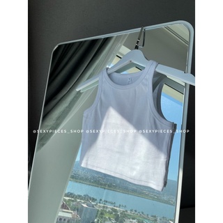 [ẢNH THẬT 100%-HÀNG CÓ SẴN]Áo croptop trắng ba lỗ