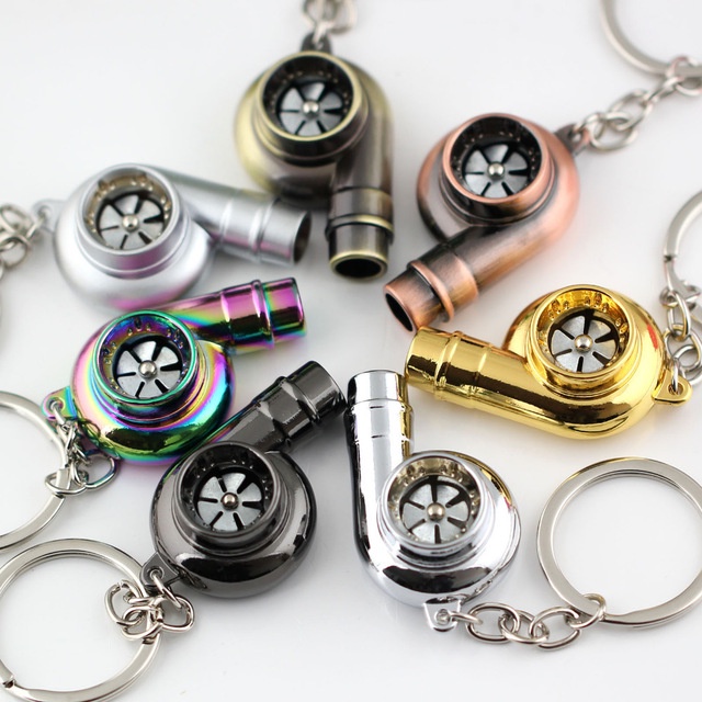 Móc Khóa Kim Loại Hình Còi Turbo Độc Đáo