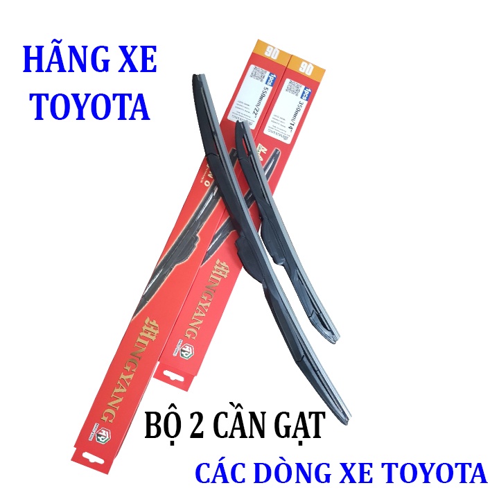 Bộ 2 thanh gạt nước mưa Nano dạng thanh cứng 3 khúc dành cho xe Toyota