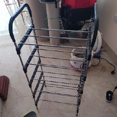 Kệ giày 5 tầng để giày dép lắp ghép thông minh bằng nhựa và inox