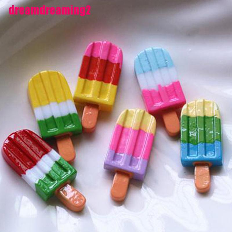 Bộ 5 Que Kem Mini Nhiều Màu Tỉ Lệ 1: 12 Dùng Trang Trí Nhà Cửa