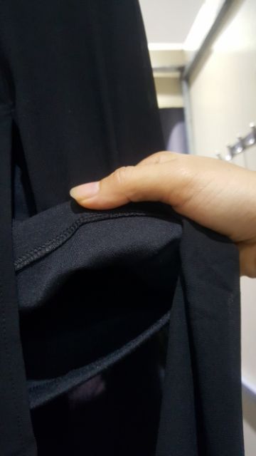 CHÂN VÁY MIDI NGẮN PHỐI VOAN XẺ TÀ E14-1