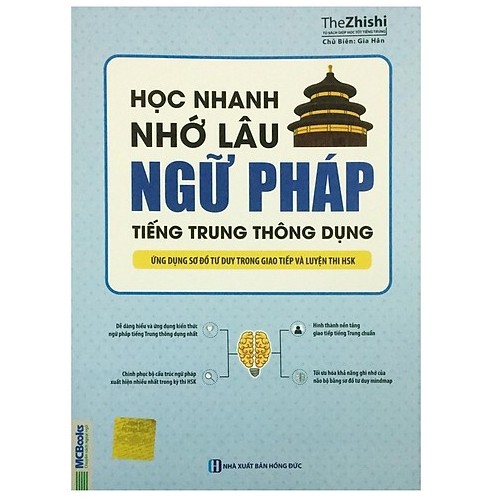 Sách - Học Nhanh Nhớ Lâu Ngữ Pháp Tiếng Trung Thông Dụng - Ứng Dụng Sơ Đồ Tư Duy Trong Giao Tiếp Và Luyện Thi HSK