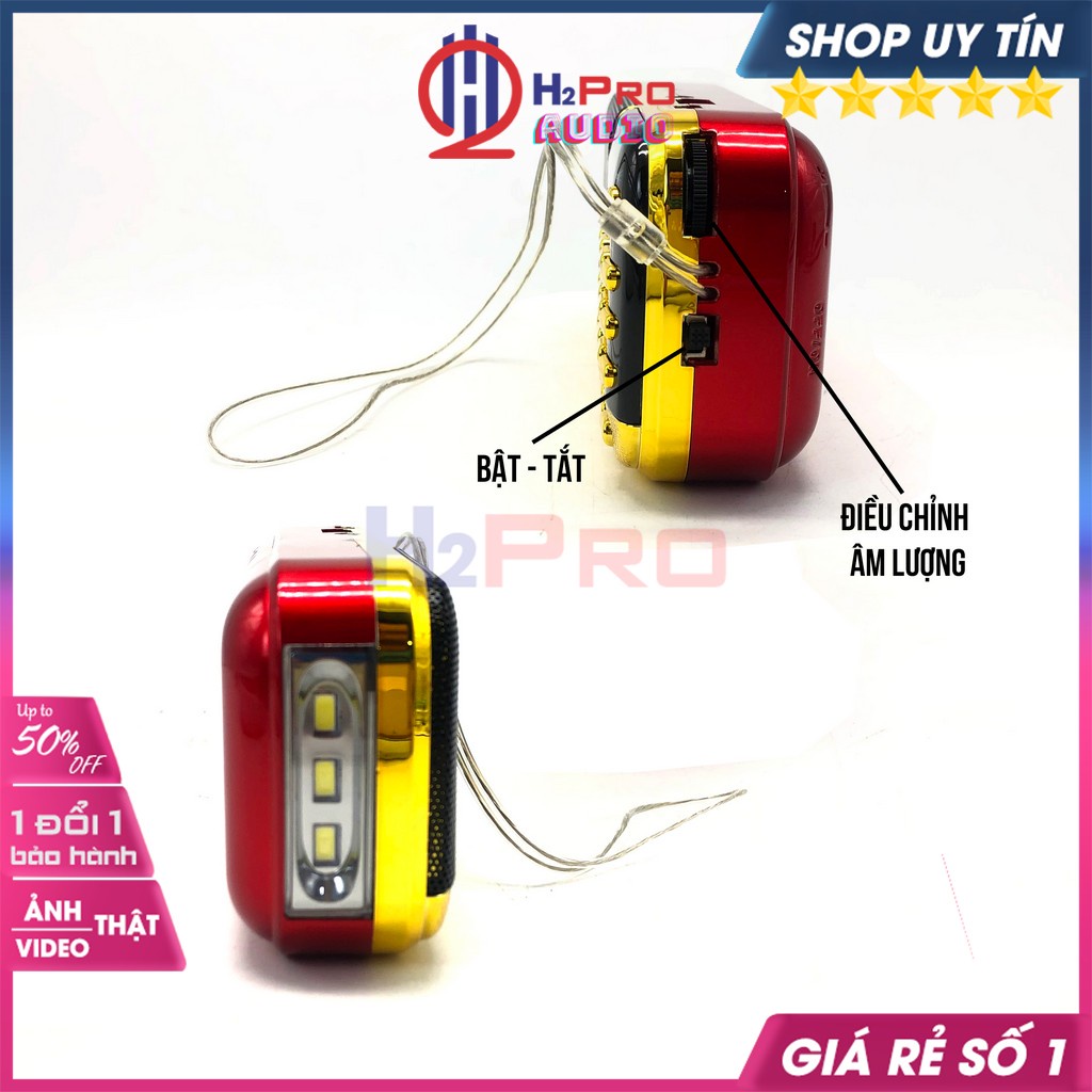 Loa Thẻ Nhớ Bkk 836S, Loa Đài Thẻ Mini Đa Năng, Nhỏ Gọn, Máy Nghe Nhạc Mini Tắm Ngôn Ngữ Bkk 836S Cao Cấp-H2Pro Audio