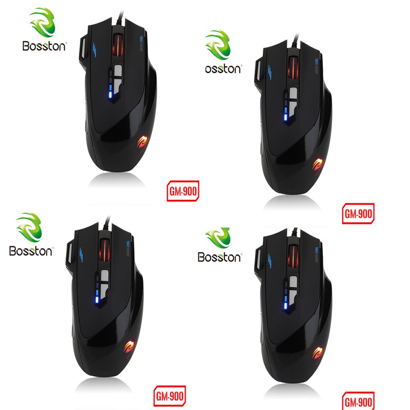 Chuột chơi game BOSSTON GM900 có đèn LED siêu chất.