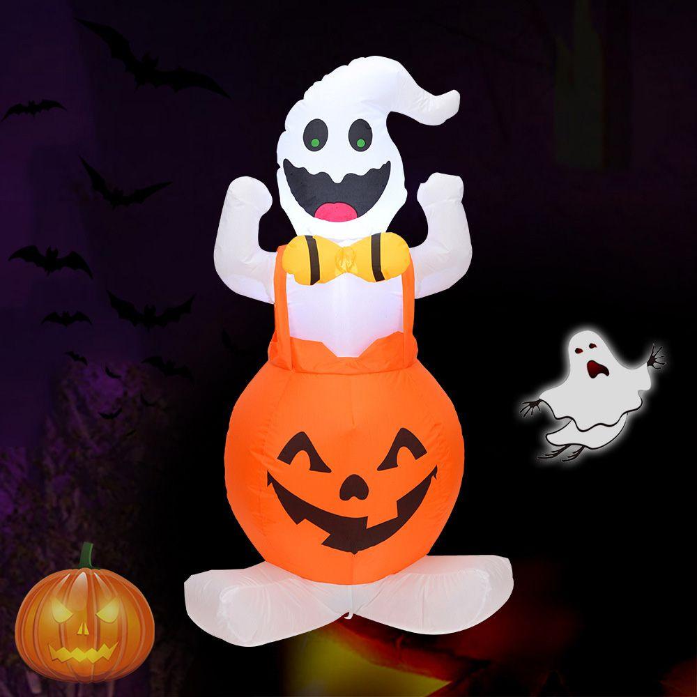 Mô Hình Đồ Chơi Ma Bí Ngô Có Đèn LED Trang Trí Halloween