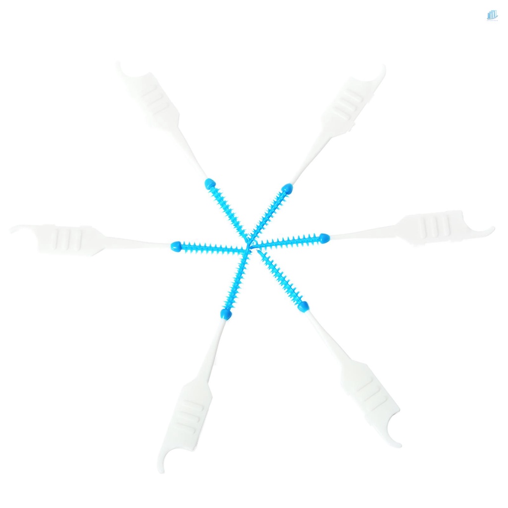 Hộp 200 tăm xỉa răng hai đầu bằng silicon mềm chăm sóc răng miệng