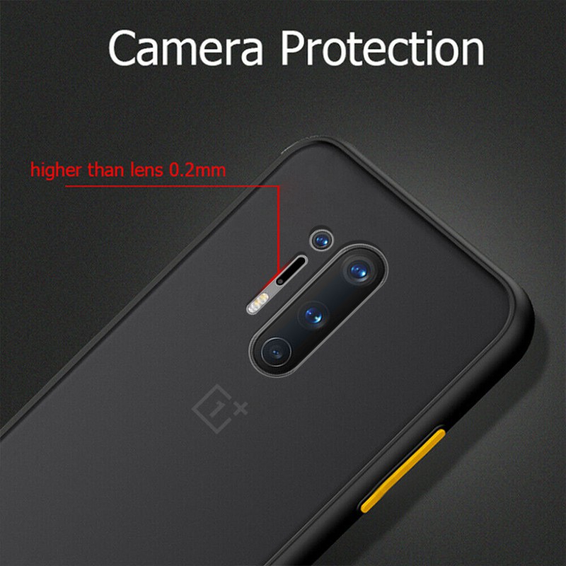 Ốp điện thoại cứng trong suốt mặt nhám dành cho Oneplus 8 7 7T Pro 6 6T 8