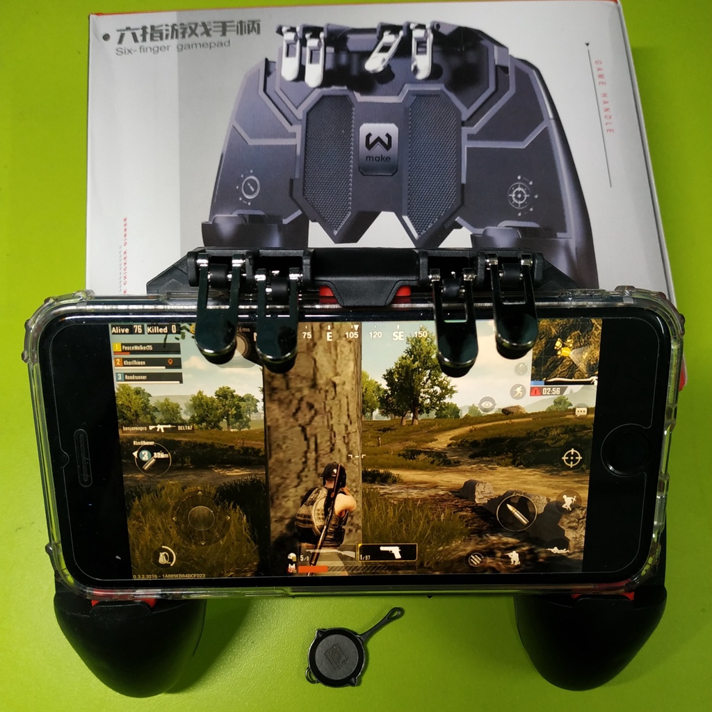 Tay cầm chơi game điện thoại AK 66 4 nút hỗ trợ chơi geme Pubg FF Liên Quân Tốc chiến