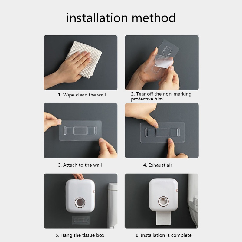 Hộp Đựng Cuộn Giấy Vệ Sinh Gắn Tường Đa Năng Tiện Dụng