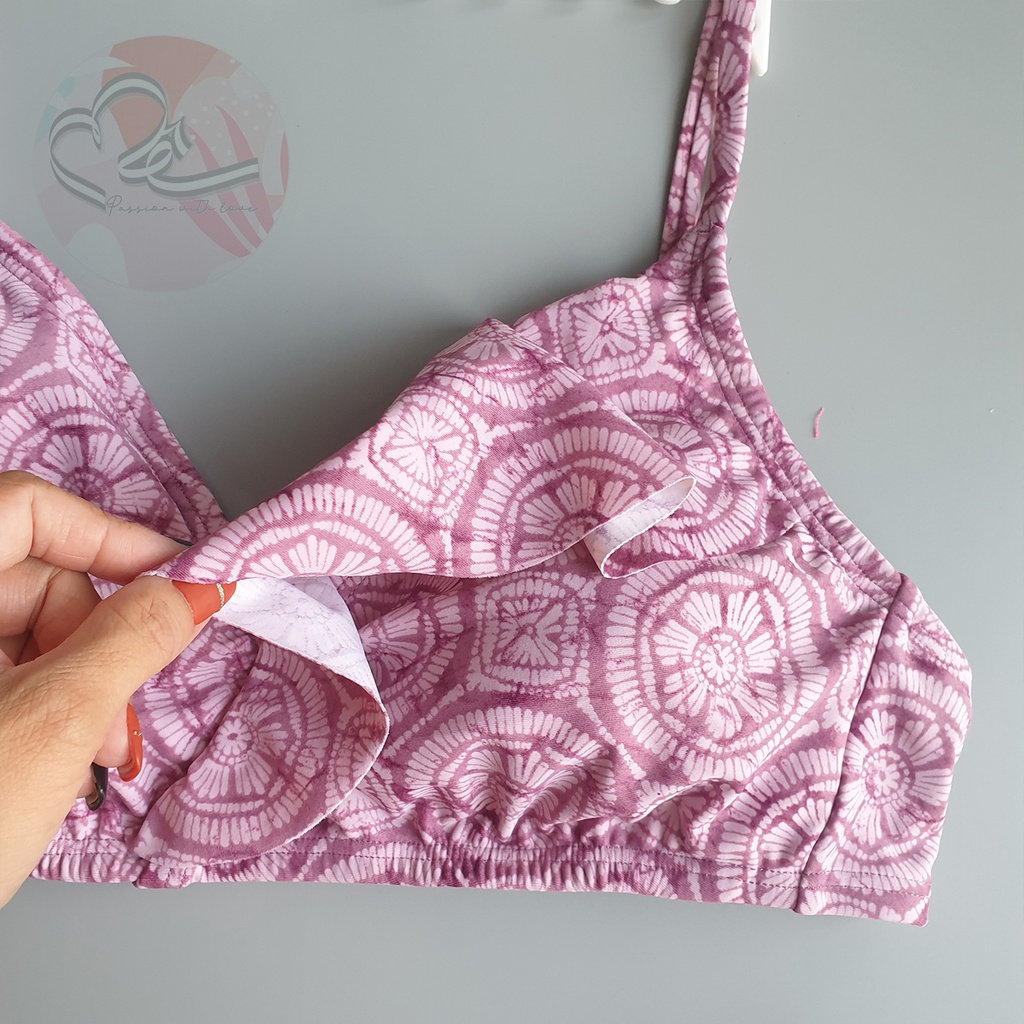 Bộ bơi hai mảnh bèo nhấn lưng cao shade and shore họa tiết cổ điển xuất khẩu Mỹ
