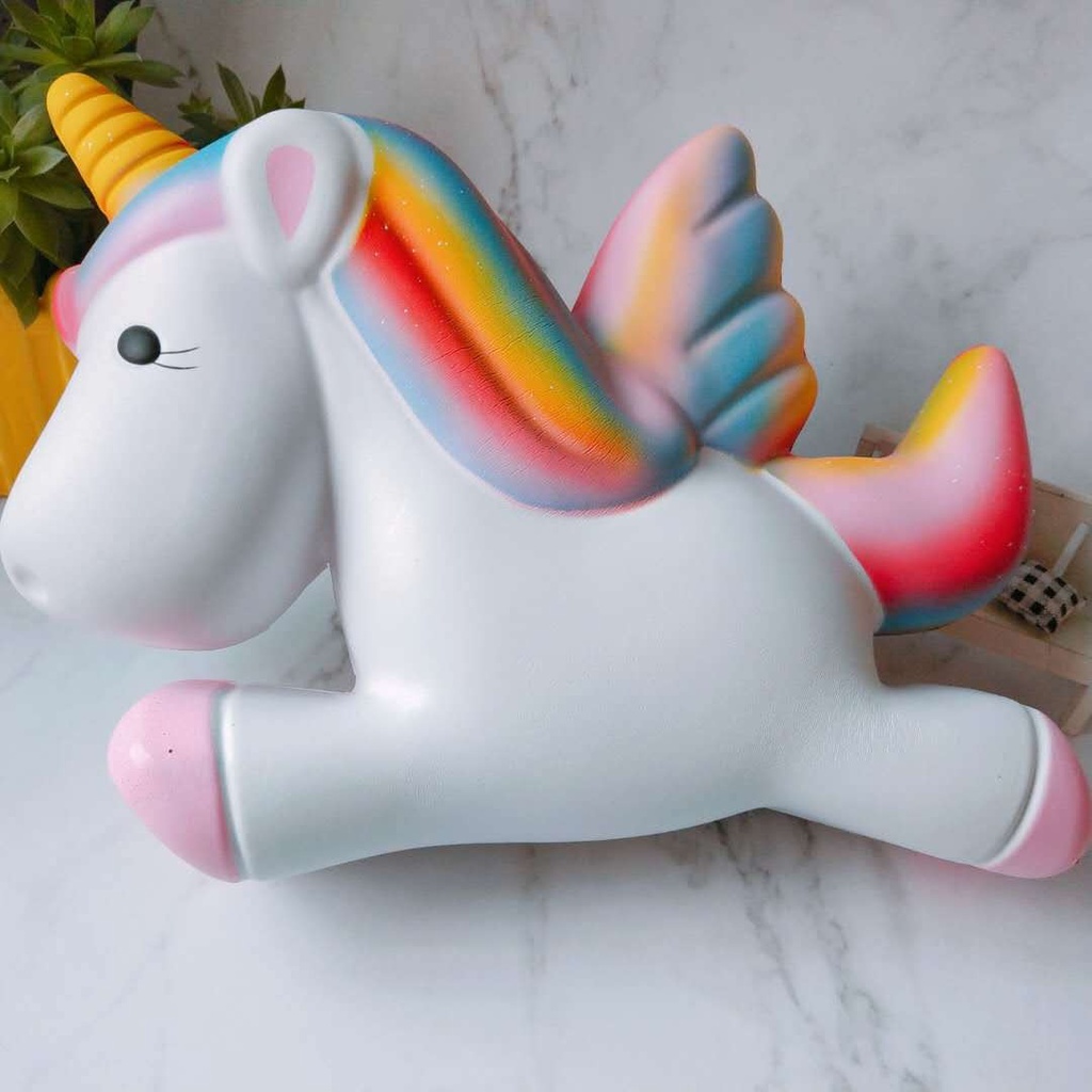 [30CM-ĐẠI KHỔNG LỒ] Squishy NGỰA BAY PONY siêu mềm dẻo Đẹp Đại Khổng Lồ Chính Hãng