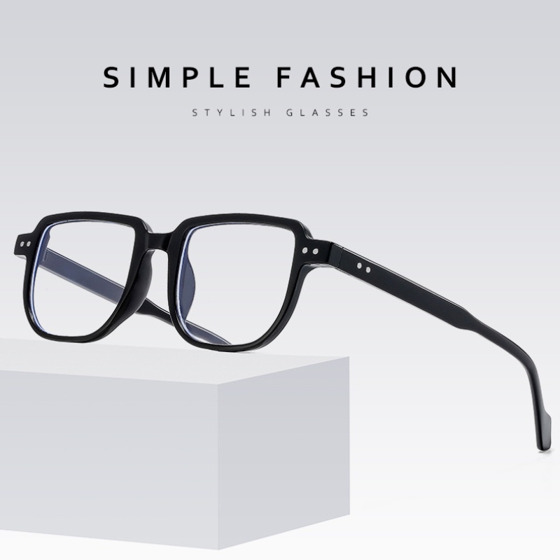 Mắt Kính Gọng Vuông Chống Ánh Sáng Xanh Phong Cách Retro Thời Trang Cho Nam Nữ