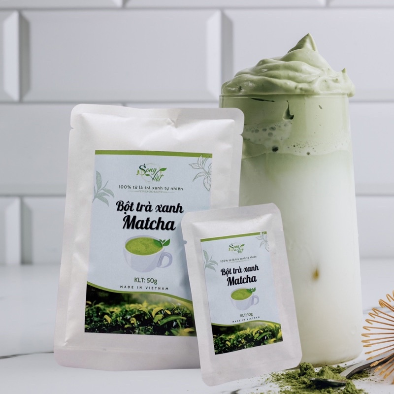 Matcha Trà xanh pha chế, làm bánh Song Việt gói 50Gram