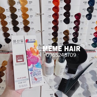 (Không Tẩy) Combo Nhuộm Tóc Than Chì