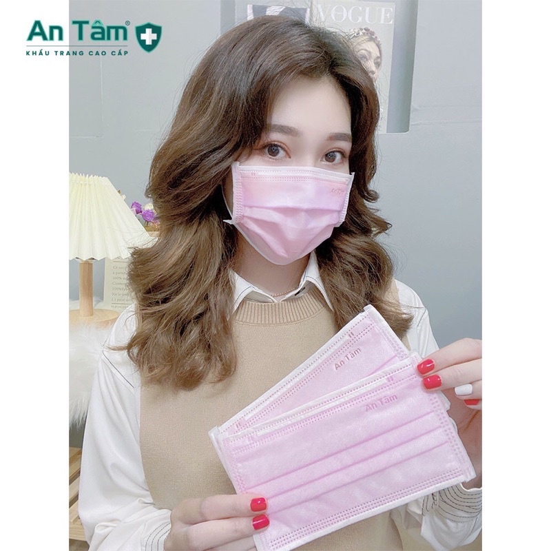 HỘP 50 CÁI - KHẨU TRANG AN TÂM CAO CẤP VẢI KHÔNG DỆT